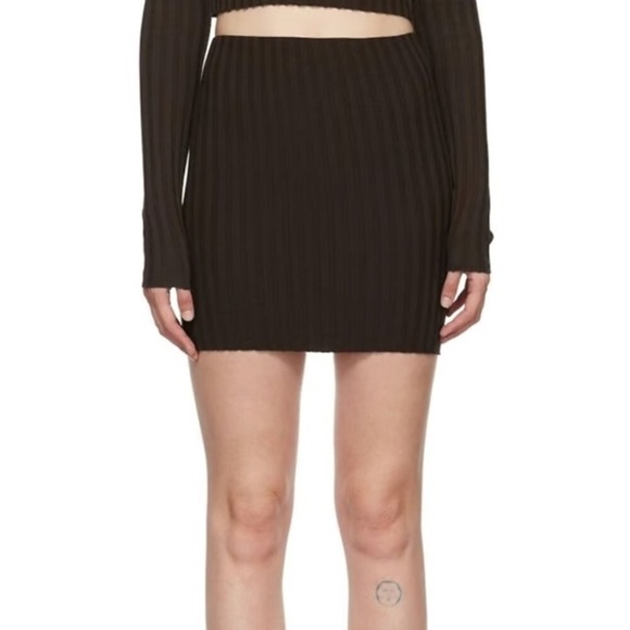 NWT💕 Cotton Citizen CAPRI Ribbed Mini Skirt - SMALL - Picture 5 of 5